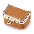 Brown Mini Leather Coin or Jewelry Purse