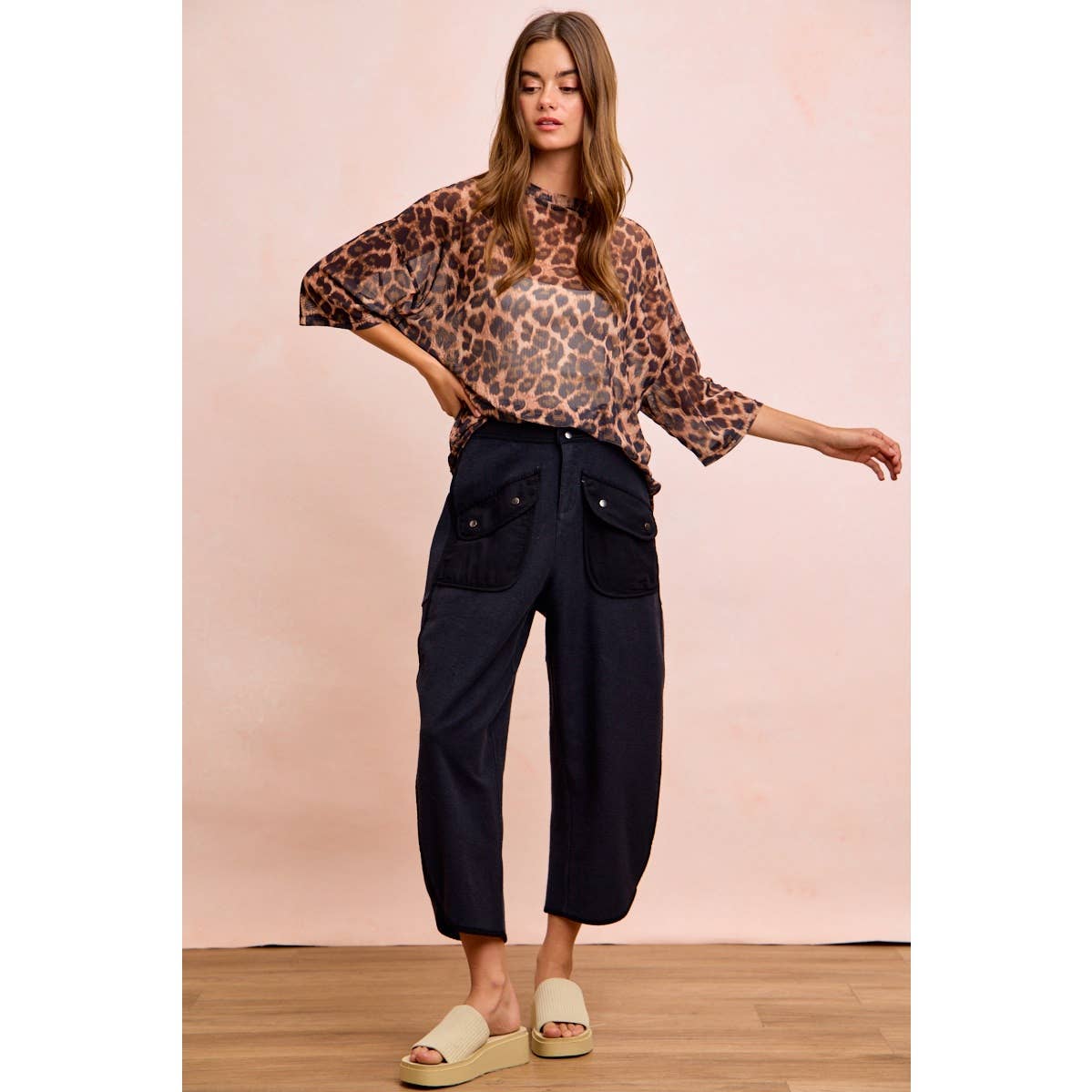 Vintage Mocha Washed Terry Pant