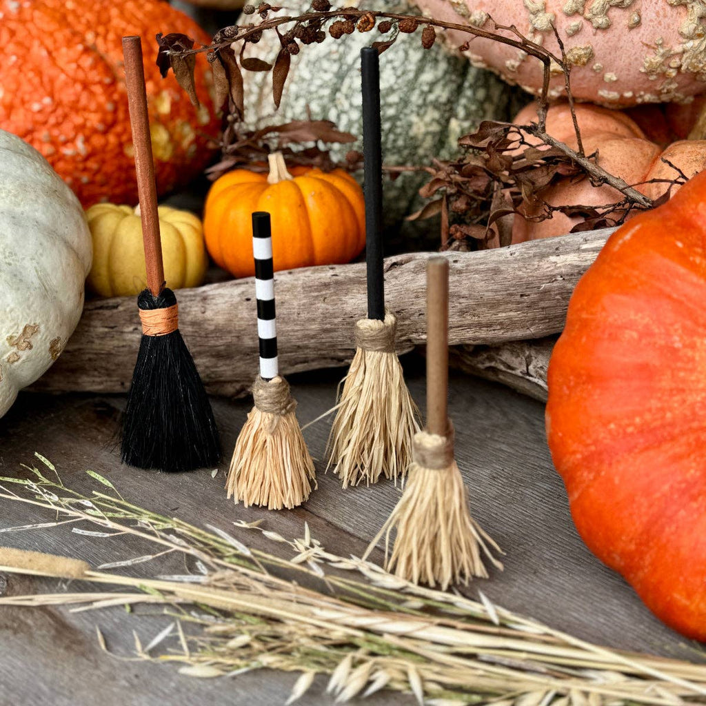 Wooden Halloween Broom