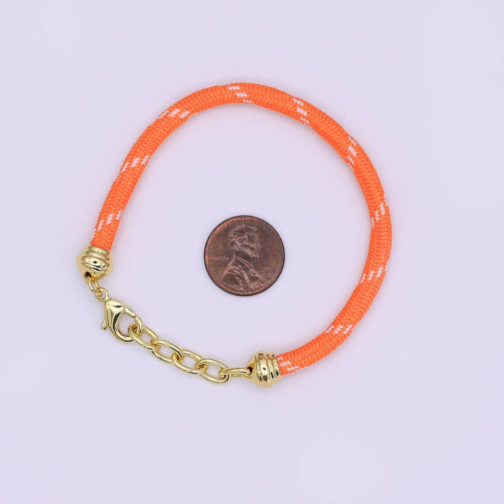 Light Blue Cord Chain Bracelet