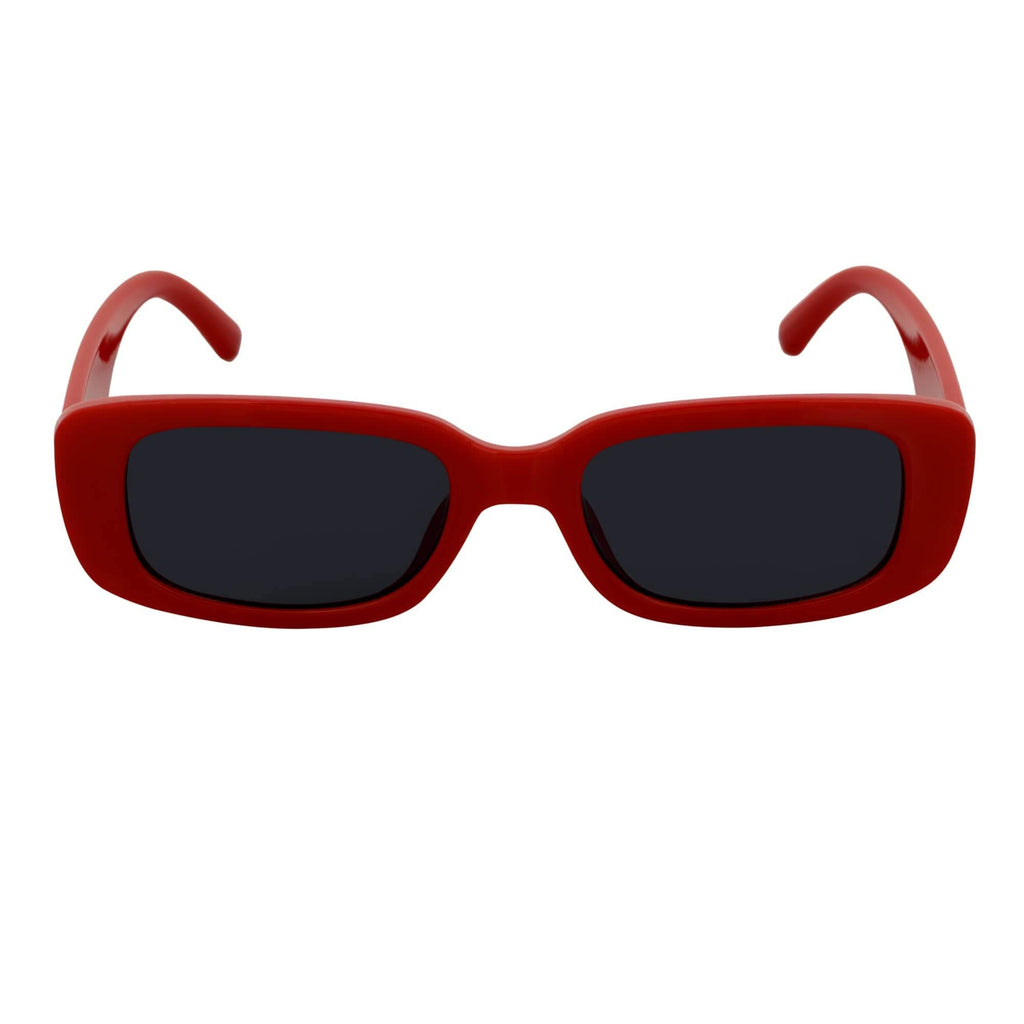 Red Smoke Small Rectangle Sunglasses