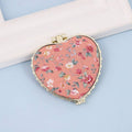 Peach Compact Handheld Mirror