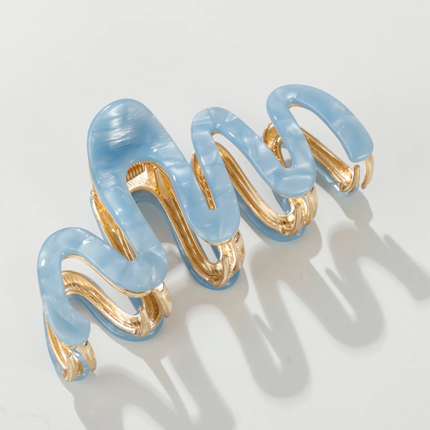 Willow Coastal Squiggle Metal Claw Clip