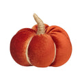 Small Cinnamon Velvet Fall Pumpkin