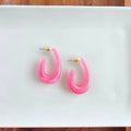 Berry Pink Julie Hoops