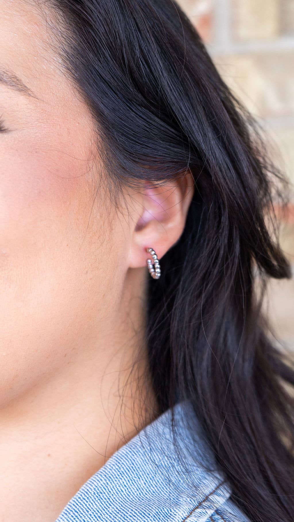 Silver Luxe Bridget Hoops