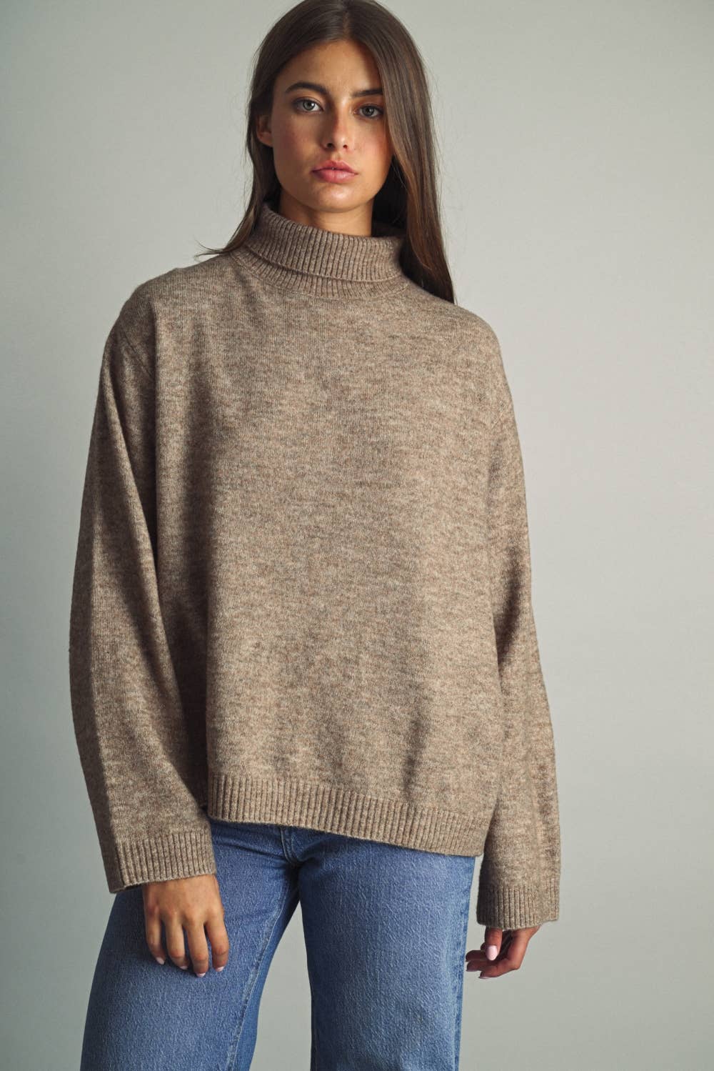 Warm Sand Long Sleeve Sweater Top
