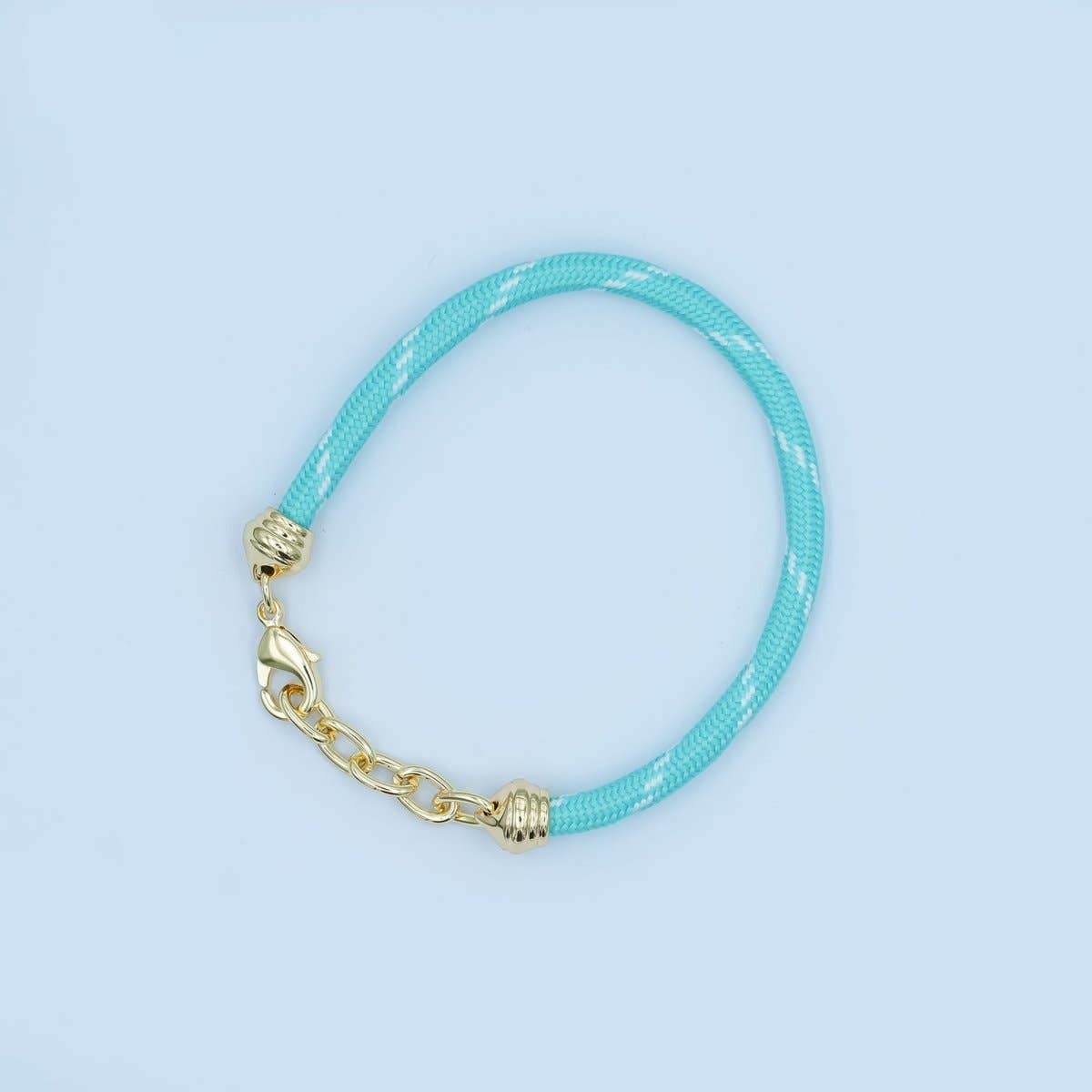 Light Blue Cord Chain Bracelet
