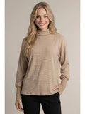 Mocha Pin Striped Top