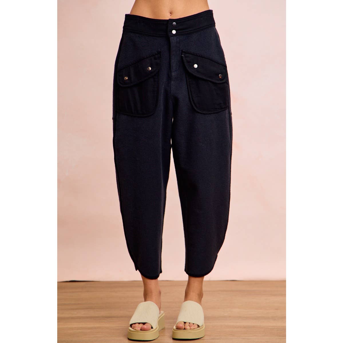 Vintage Mocha Washed Terry Pant