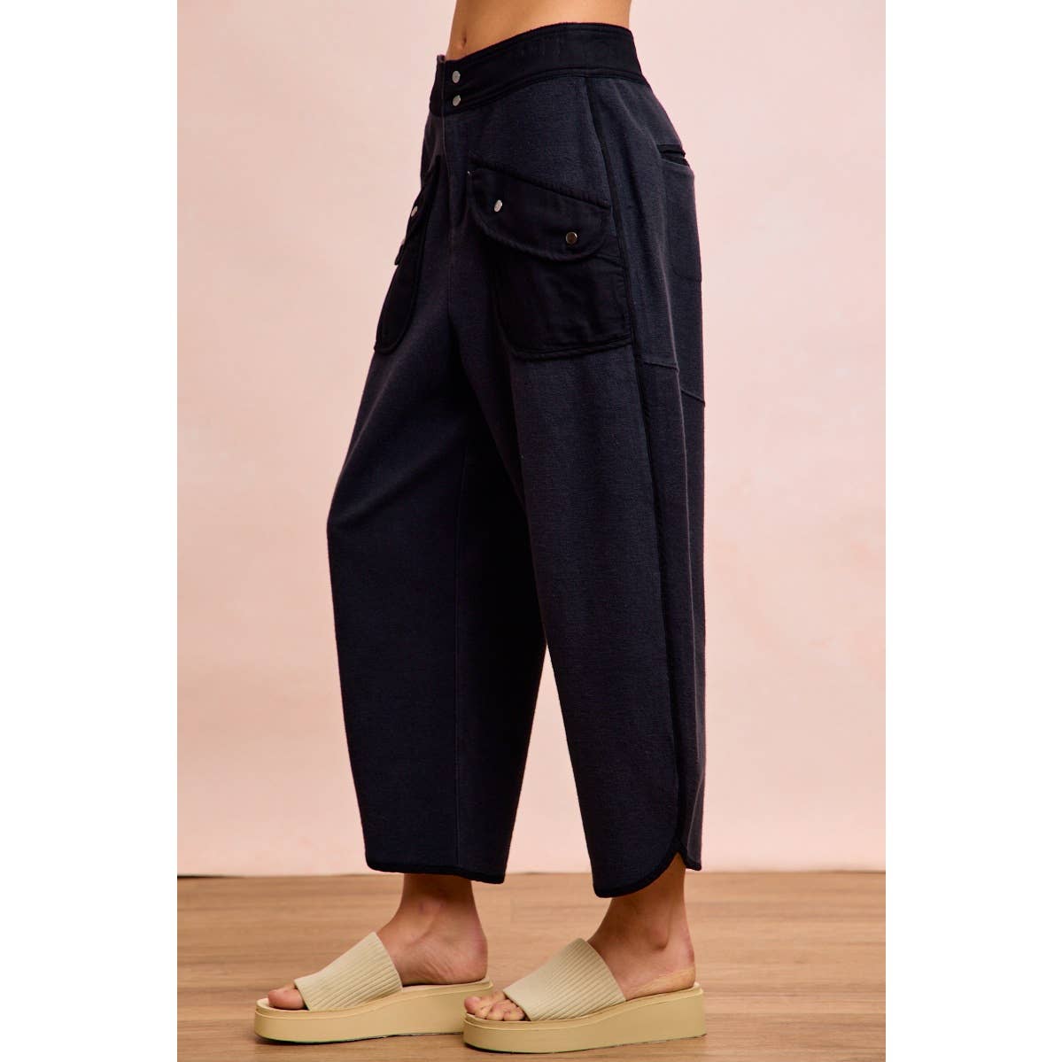 Vintage Mocha Washed Terry Pant