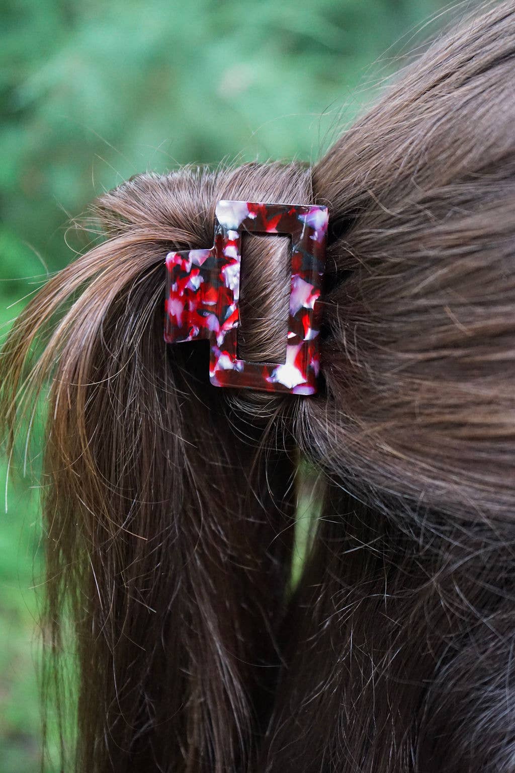 Burgundy Carly Hair Claw