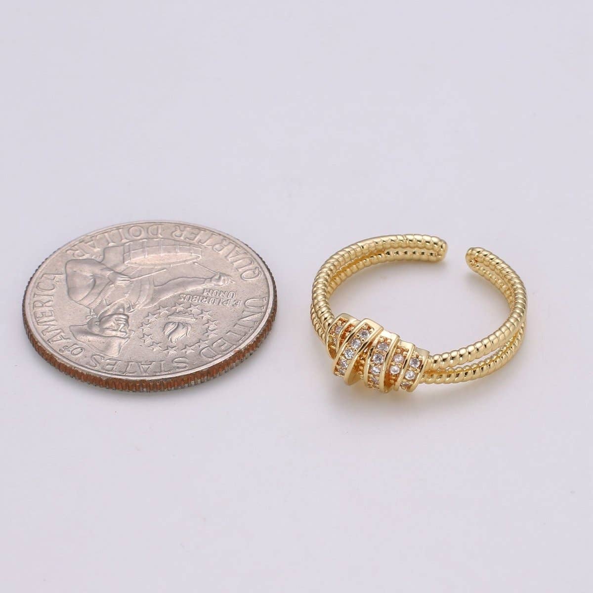 Dainty Double Band Style Ring