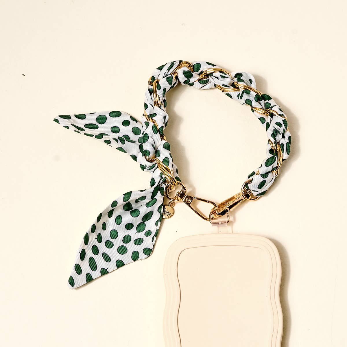 Olive Dot Call Me Later Phone Scarf