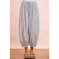 Light Blue Stripes Balloon Pants
