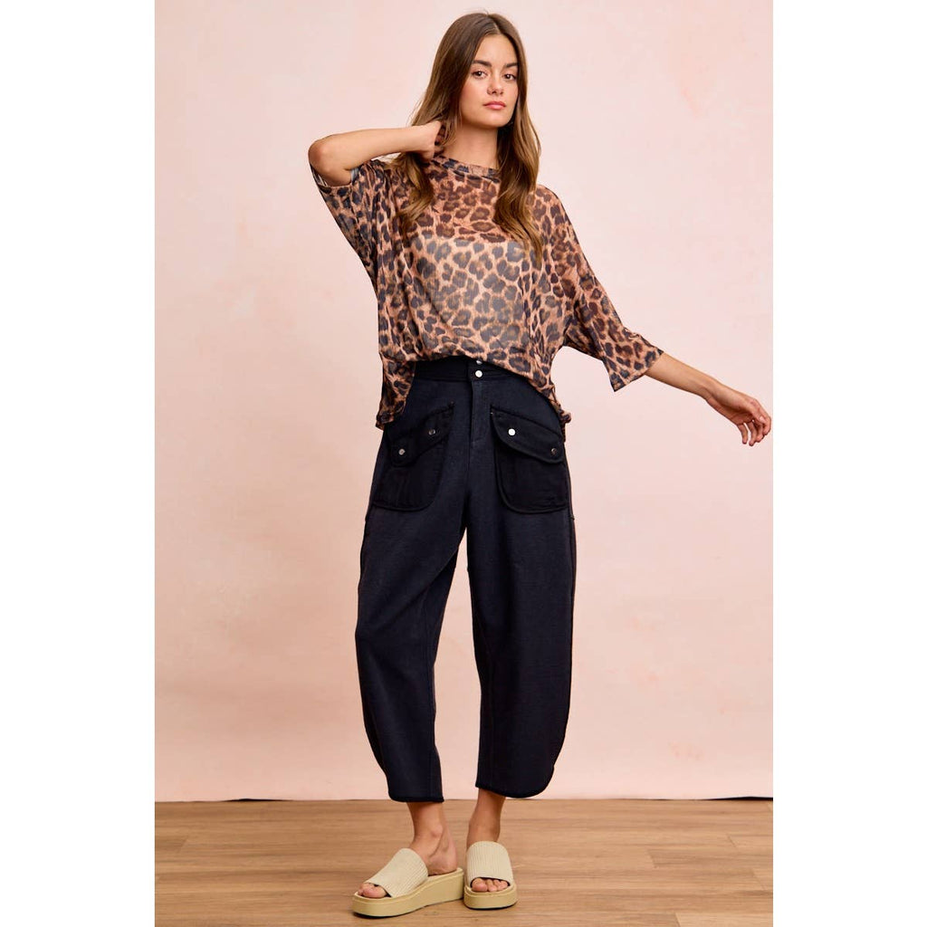 Vintage Mocha Washed Terry Pant