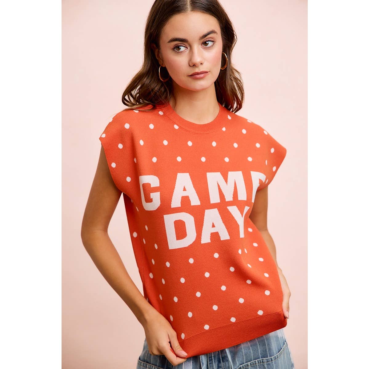 Red Gameday Sleeveless Top