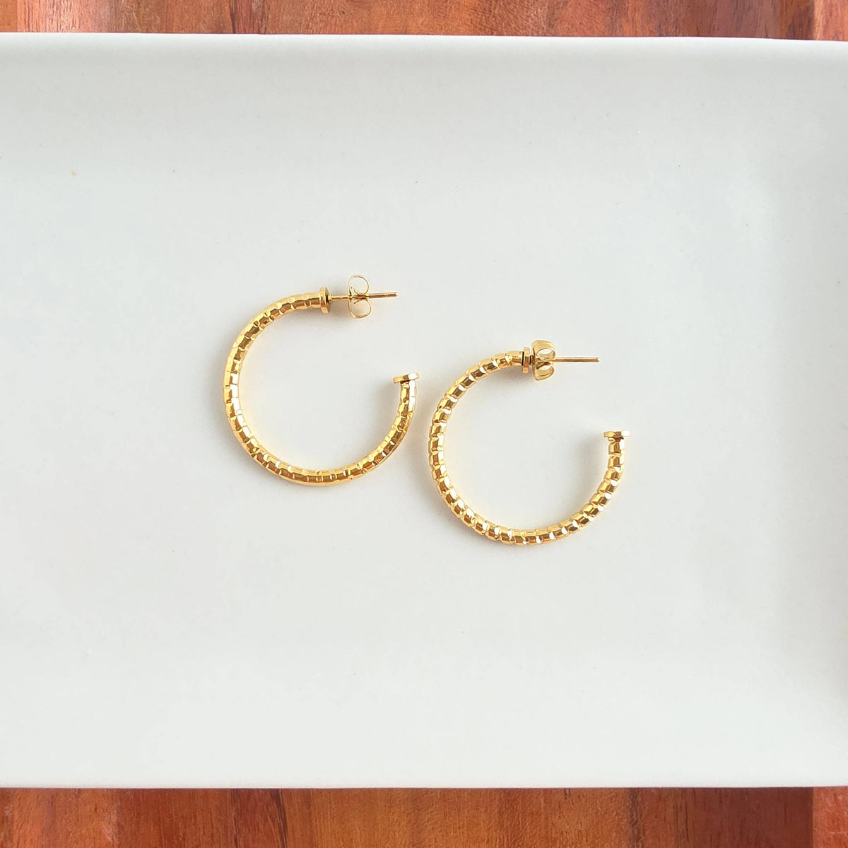 Gold Luxe Tatum Hoops
