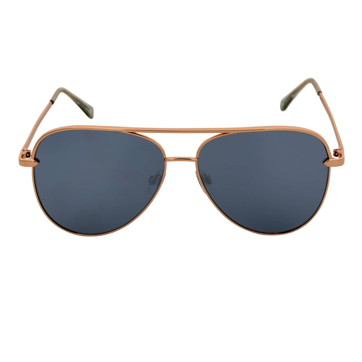 Gold Silver Mirror Oversize Metal Aviator Sunglasses