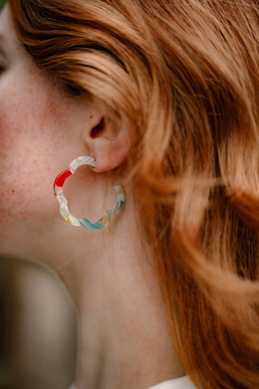Technicolor Posey Hoops