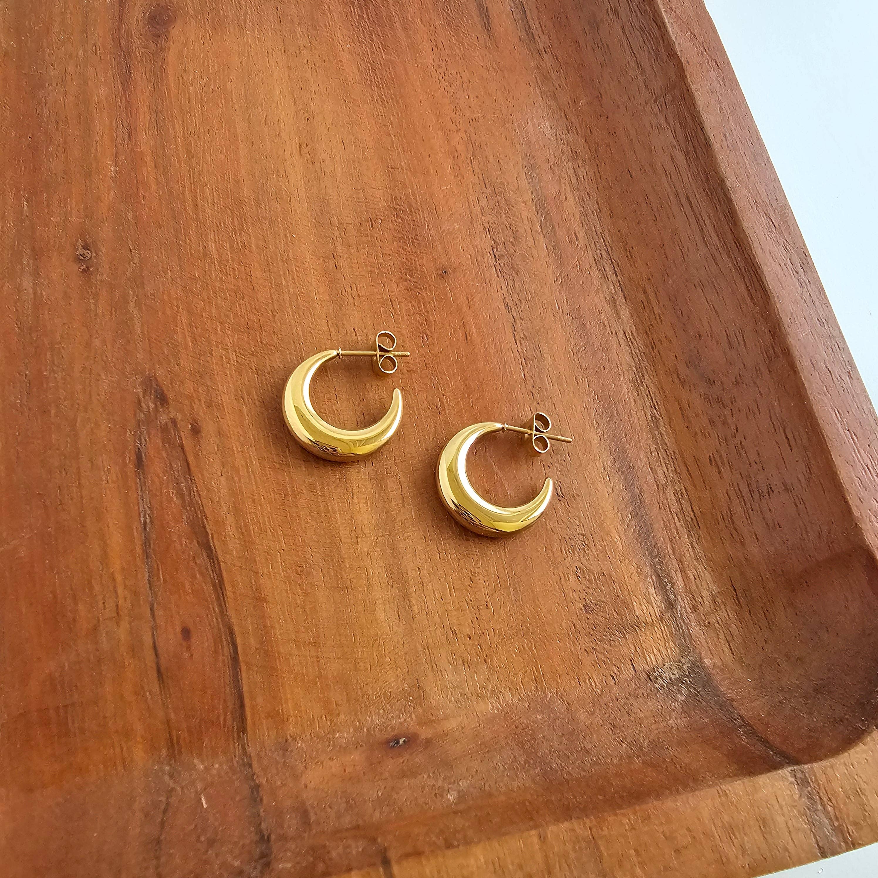 Gold Luxe Selena Hoops