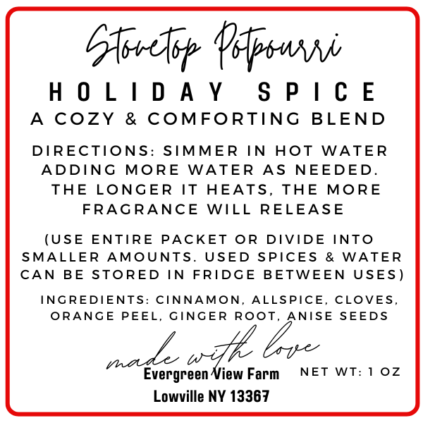 North Woods Simmer Pot Stovetop Spice Blend