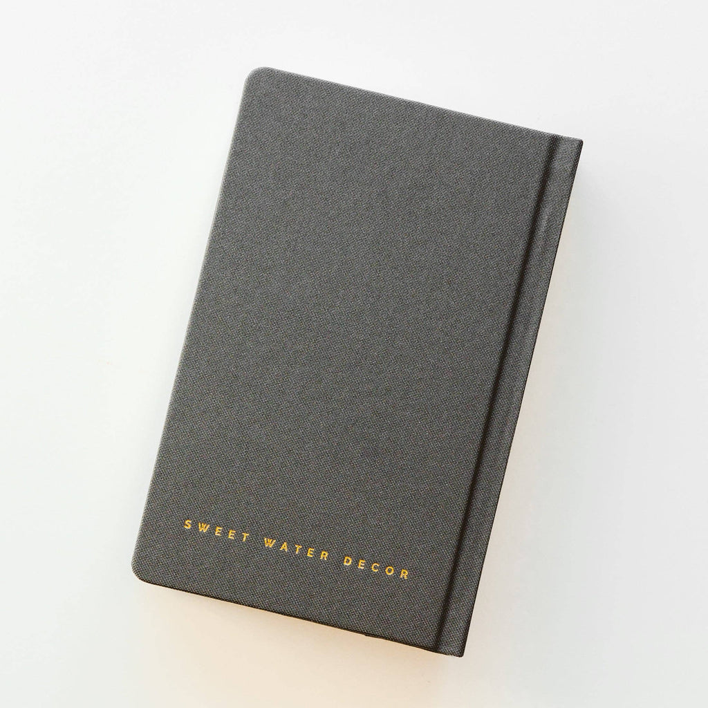 Black One Line A Day Fabric Journal