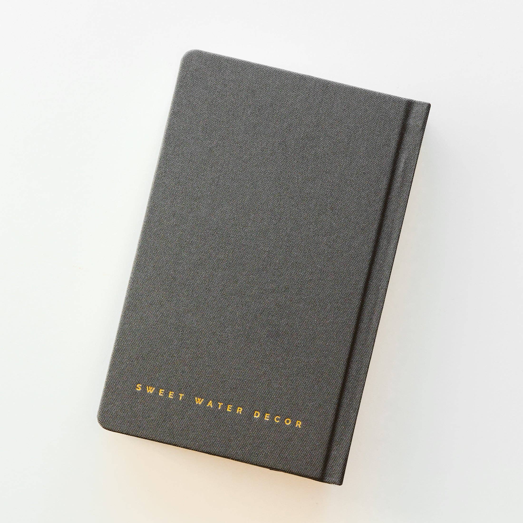 Black One Line A Day Fabric Journal
