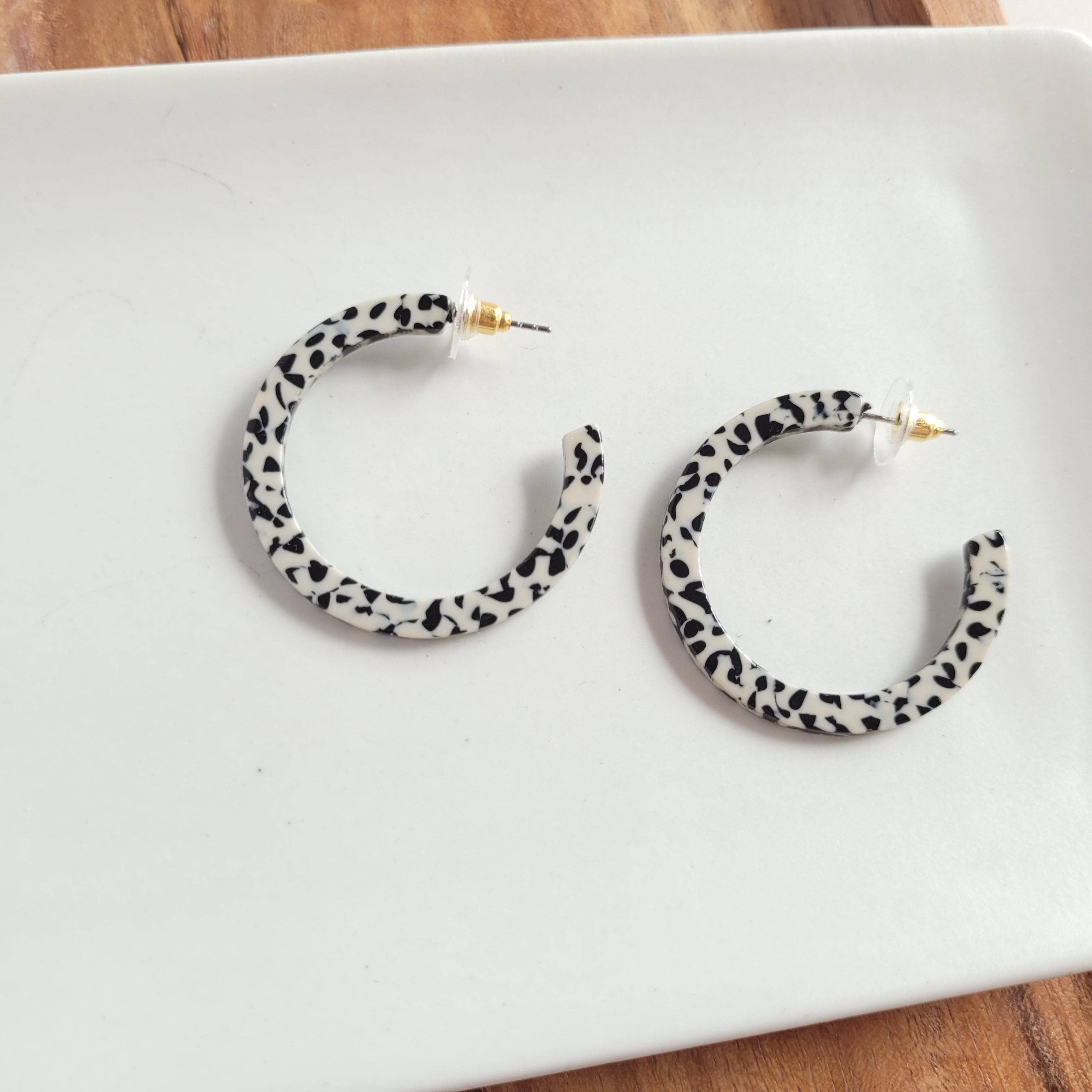 Black Dot Camy Hoops