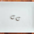 Silver Mini Luxe Selena Hoops