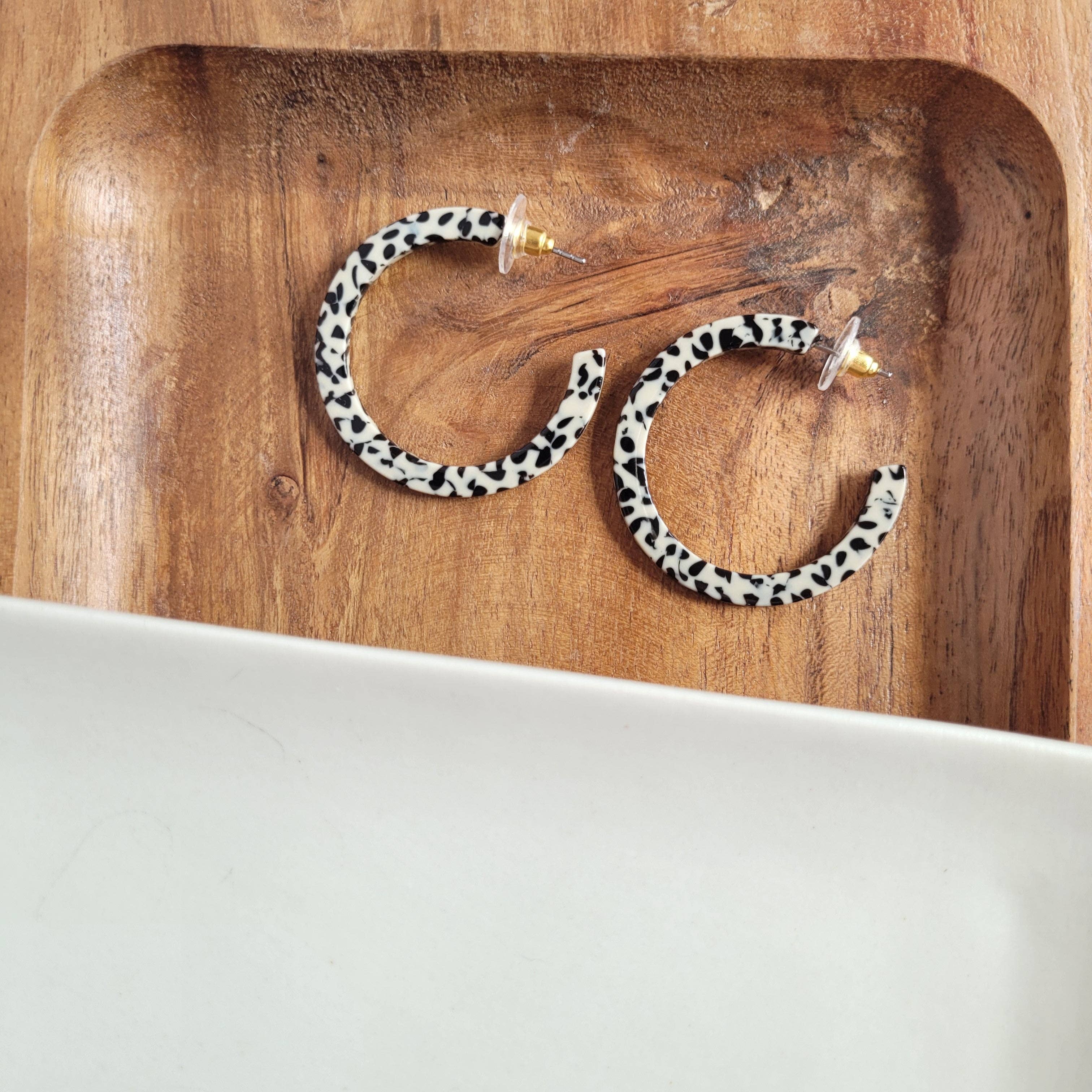 Black Dot Camy Hoops