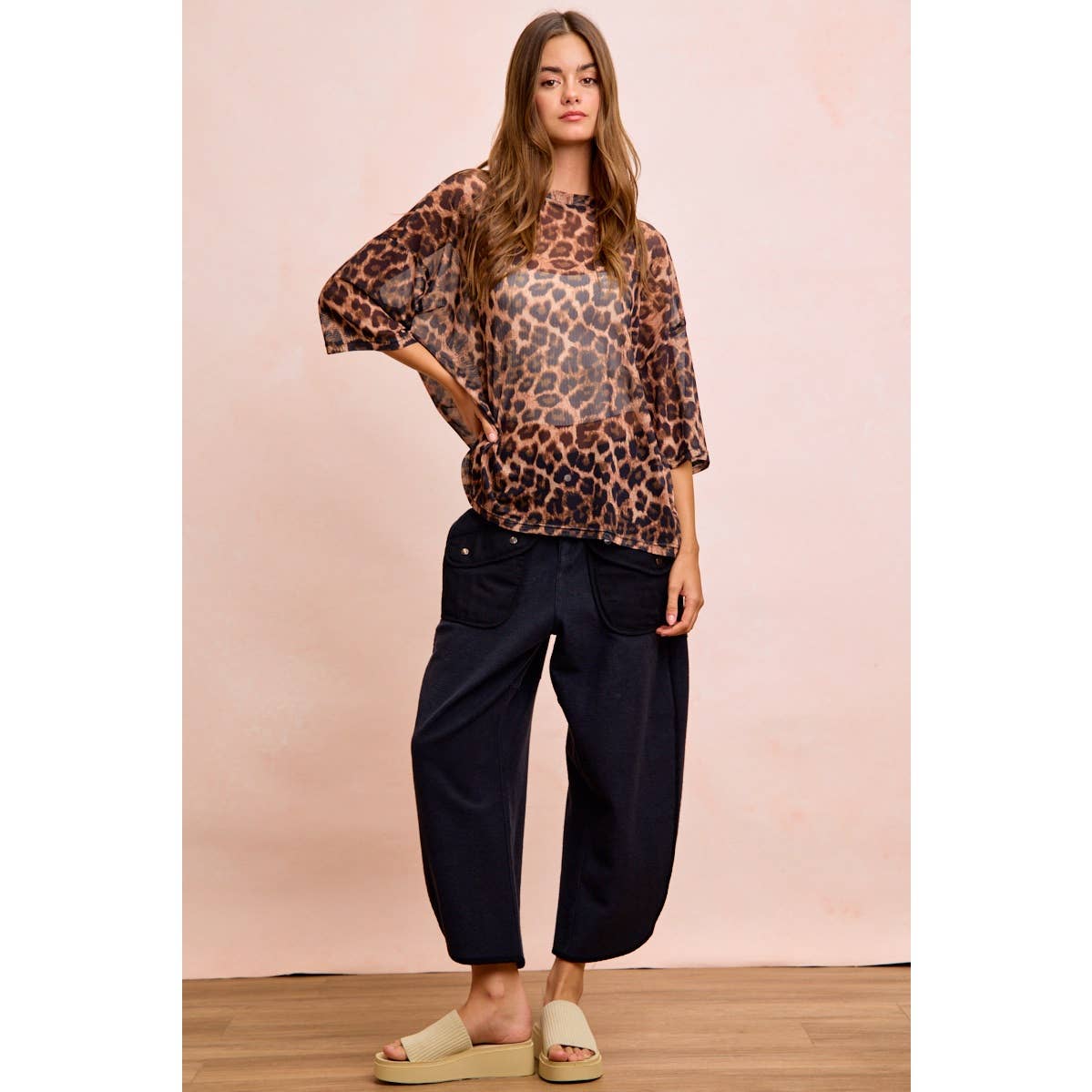 Vintage Mocha Washed Terry Pant