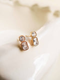 Yellow Gold Zaid 18K Gold Non-Tarnish Mini CZ Stud