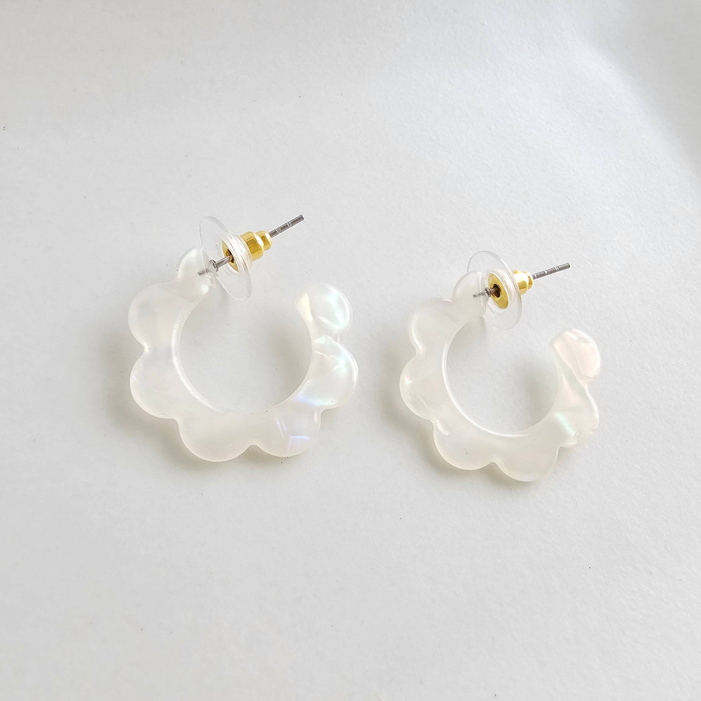 Opalite Flora Mini Hoops