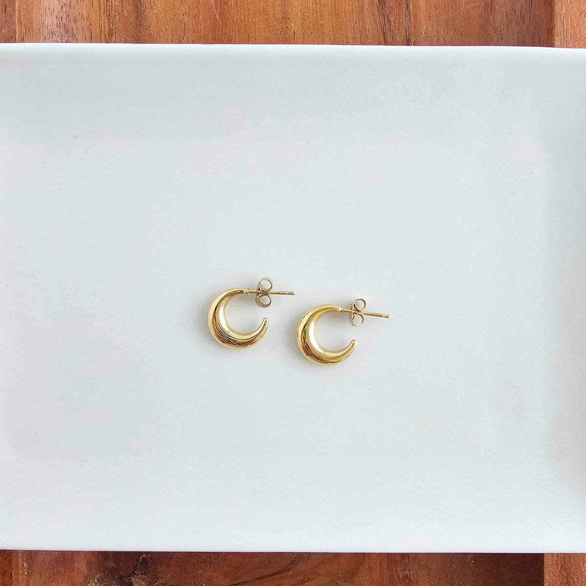 Gold Mini Luxe Selena Hoops