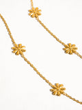 Yellow Gold Sundown Non-Tarnish Festival Daisy Chain Necklace