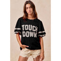 Black Touch Down Patchwork Top