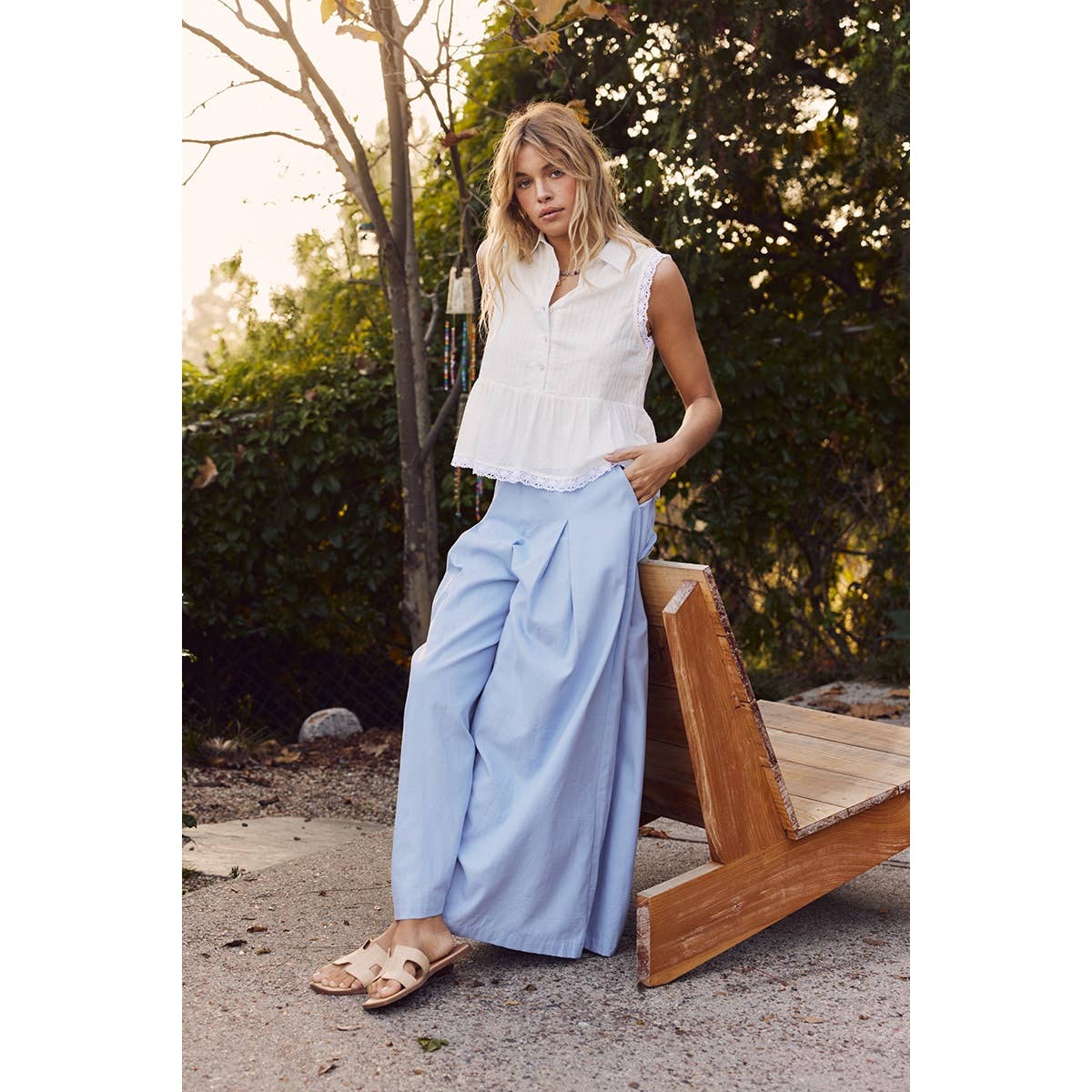 Off White Textured Cotton Blouse