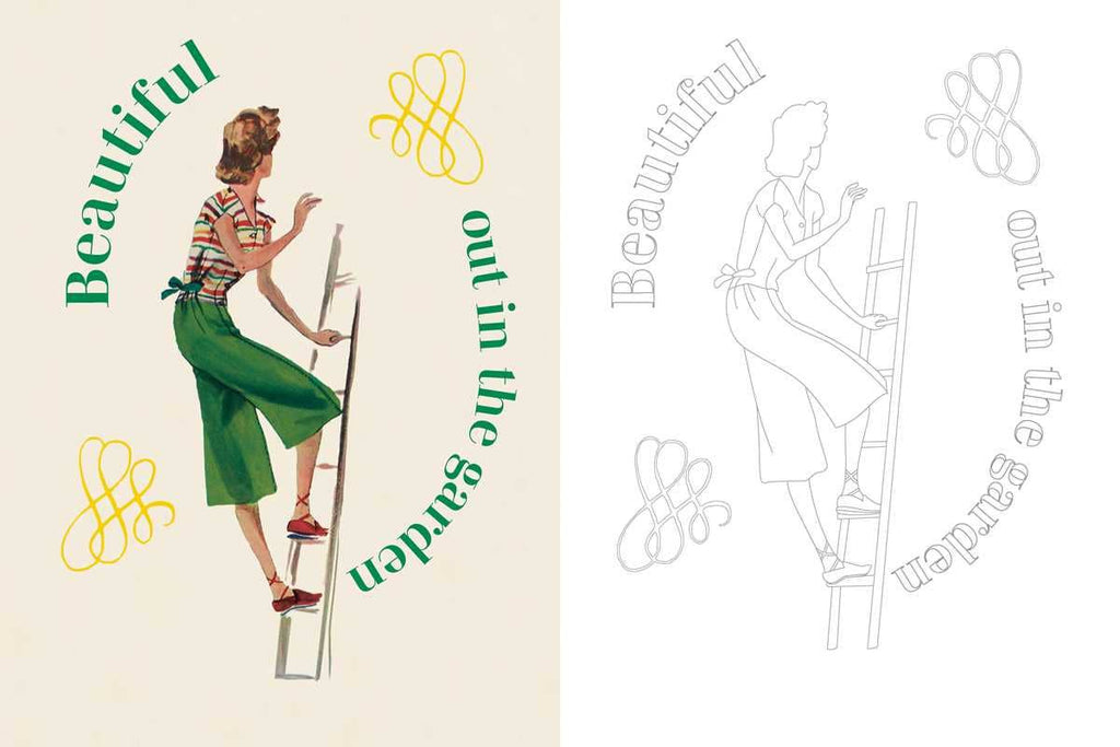 Marie Claire 1930s Fashion Styles Coloring Book