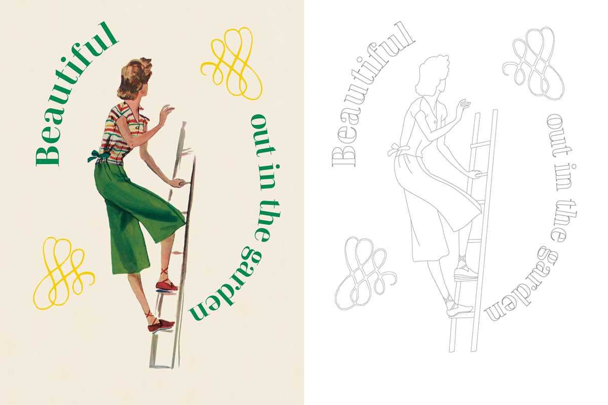 Marie Claire 1930s Fashion Styles Coloring Book