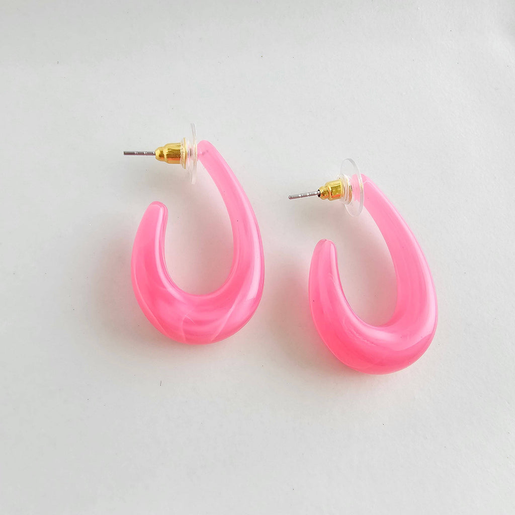 Berry Pink Julie Hoops