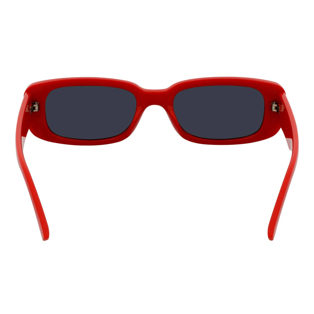 Red Smoke Small Rectangle Sunglasses