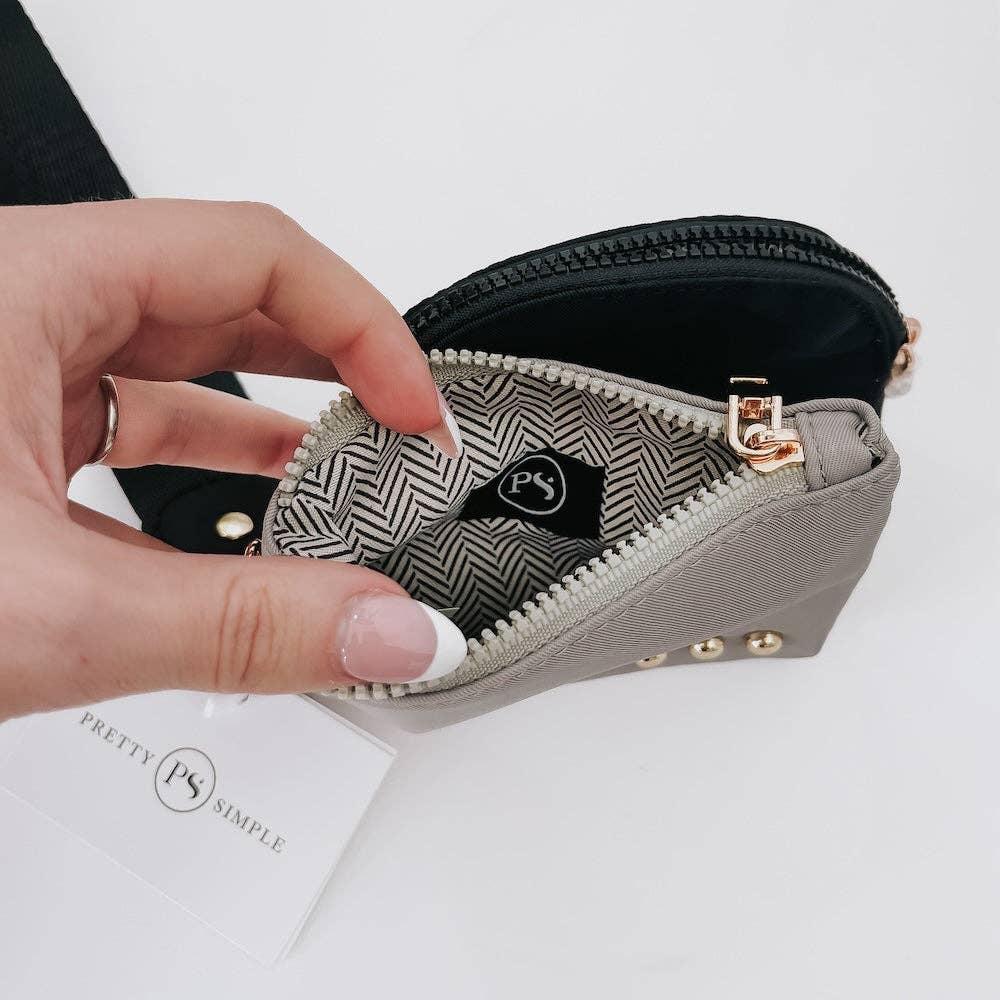 Pink Dual Pouch Wristlet