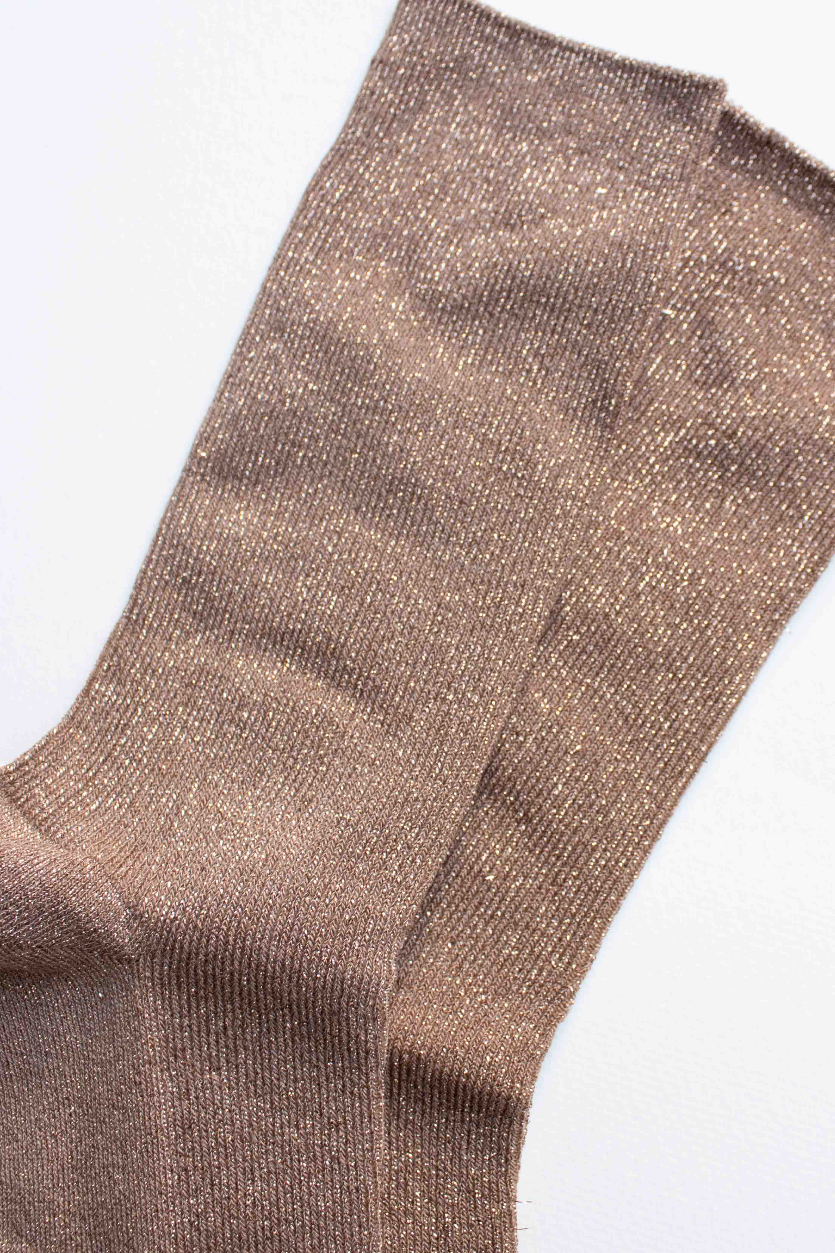 Mocha Modal Blend Glitter Socks