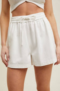 Off White Shorts With Drawstring