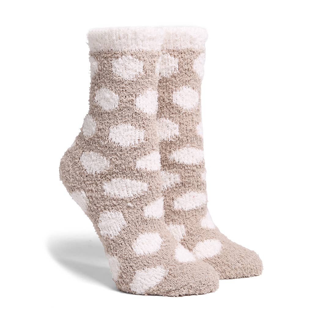 Luxury Soft Polka Dot Mini Crew Winter Socks