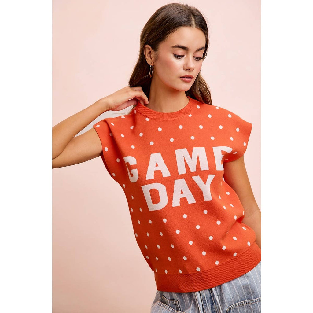 Red Gameday Sleeveless Top