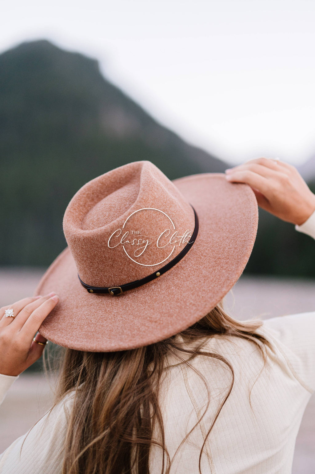 Camel Wool Blend Wide Brim Western Hat