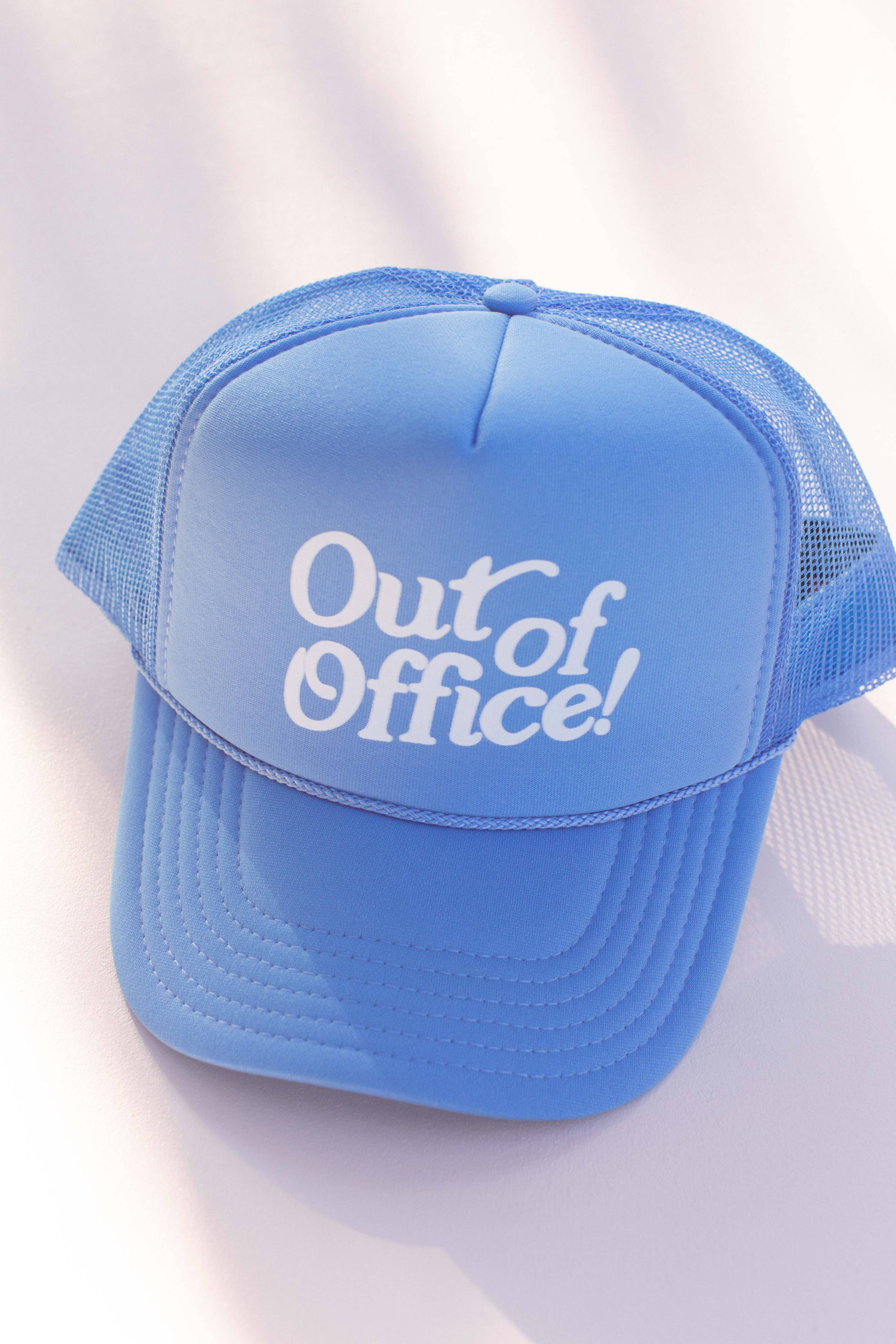 College Blue Out of Office Trucker Hat