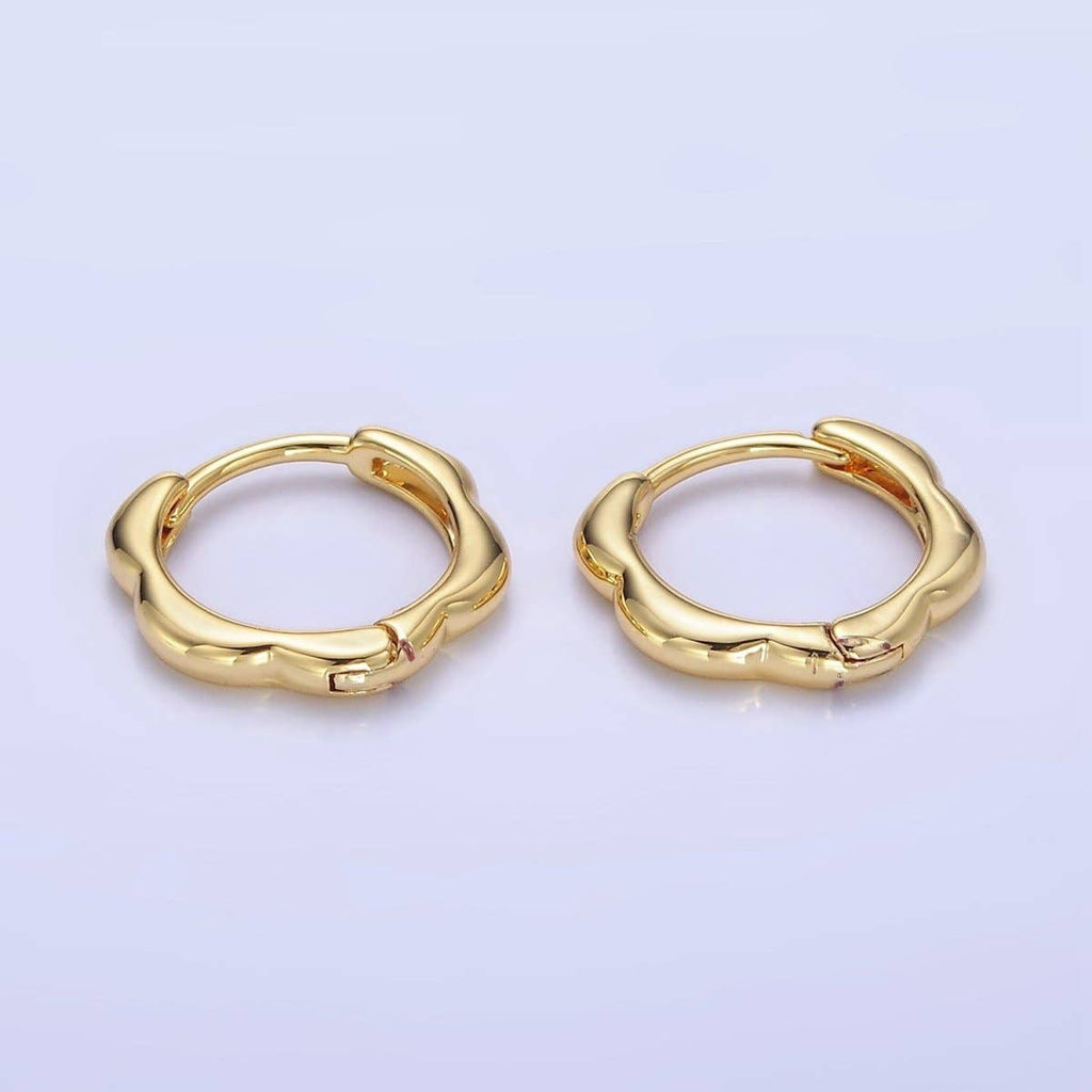 Gold Huggie Earrings